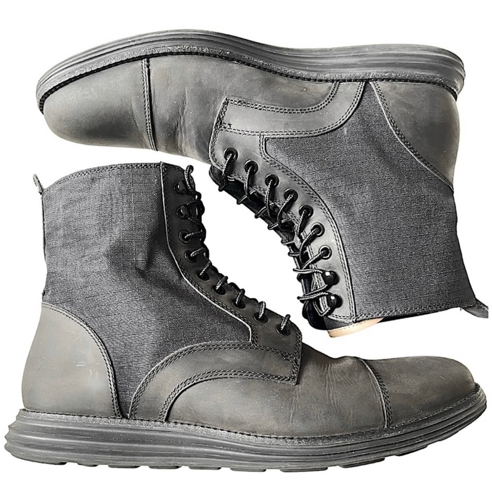 Cole Haan• Lunagrand• Combat Boot•Leather/Rip stop• Waterproof• Sz 12